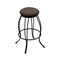 Holland Bar Stool Co 30" Swivel Bar Stool, Black Wrinkle, Canter Earth Seat 300030BW006 - alternate 1